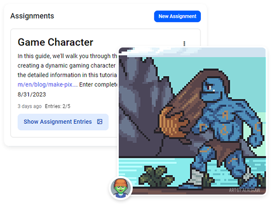 pixilart create assignments